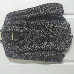 J. Crew Floral Buttondown